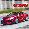 1:32 Gr Supra Alphard Miniature Supercar Toy Models Alloy Diecast Sports Cars Pull Back Doors Opened Sound Light Collection Toys