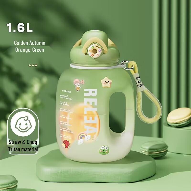 RELEA 1600ml Tritan Plastic Sports Water Bottle