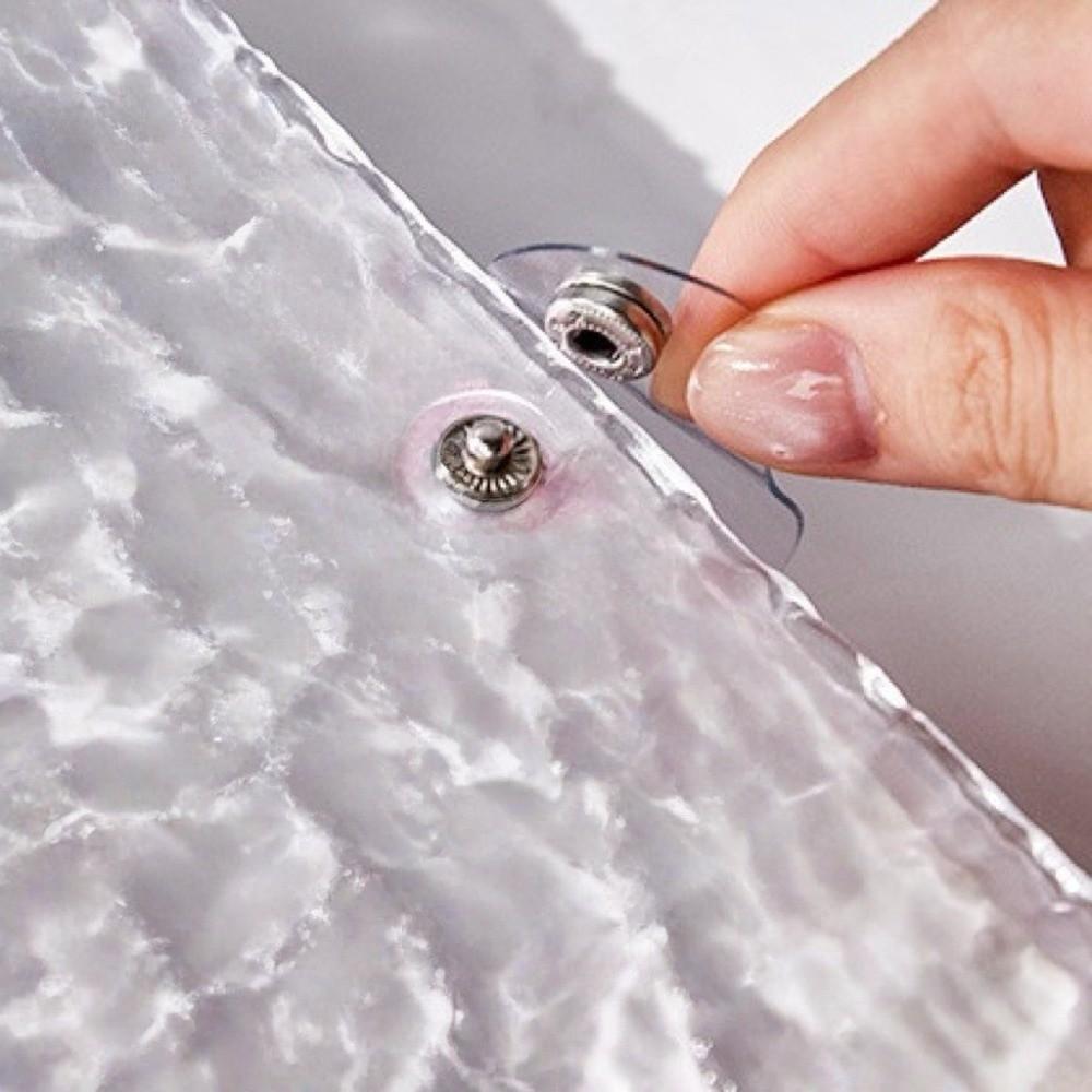 Transparent Acrylic Water Ripples Money Saving Book Korean Style Savings Binder Financial Tool