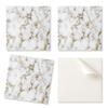 Pack of Printed Vinyl Tiles - Bedroom Decoration Marble Pattern with Veins 20x20x20 Cm