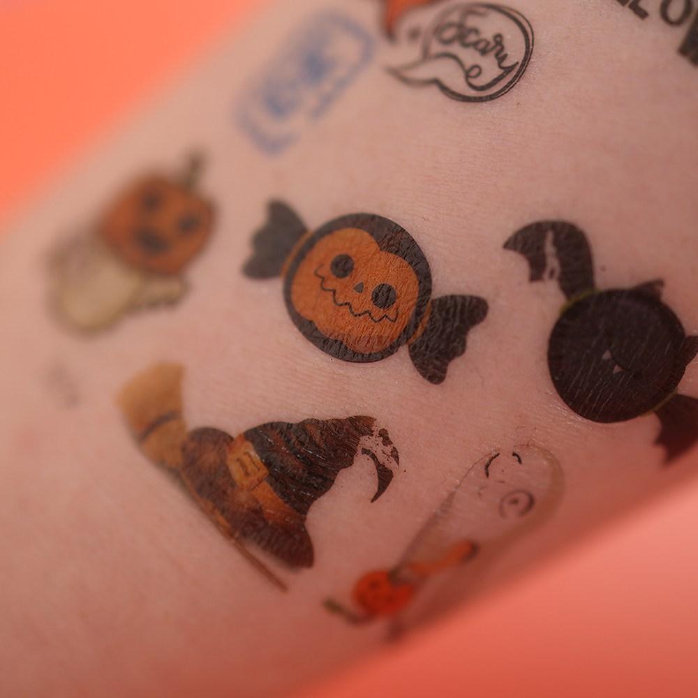 Gustuff Halloween tattoo stickers for children, KC certified, 10 pieces, mixed colors