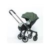 Opvouwbare multifunctionele kinderwagen 4-in-1 met draagmand en autostoeltje Draagbare baby.GROEN