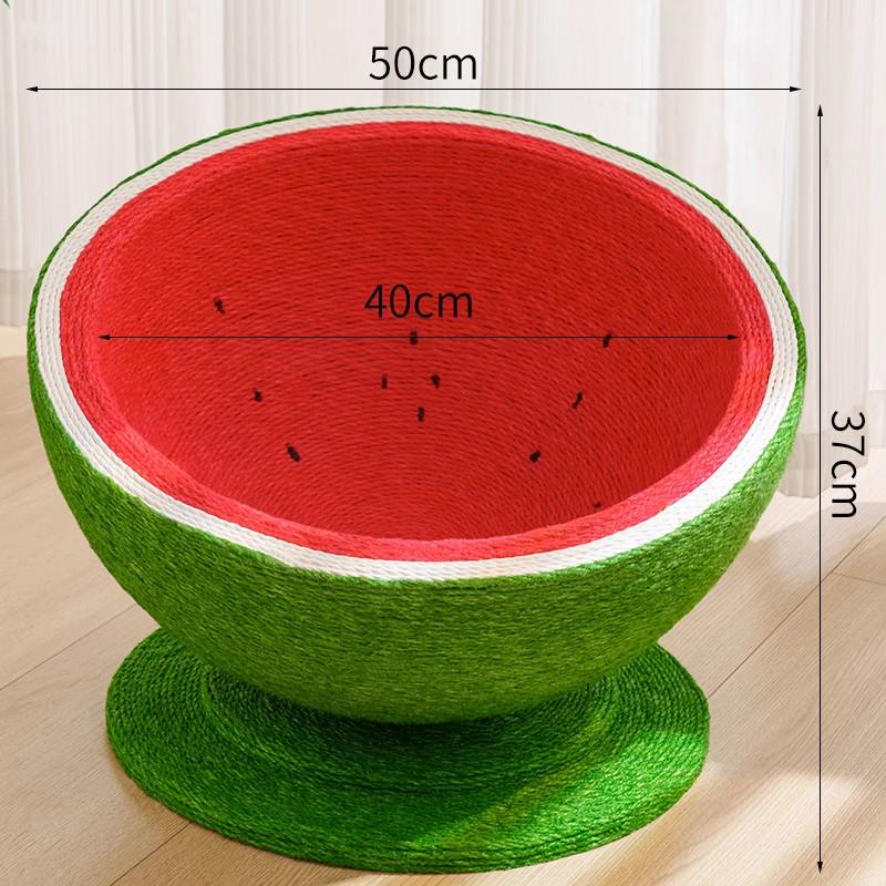Round Summer Cat Bed & Scratcher: Sisal, Non-Shedding, Wear & Scratch-Resistant