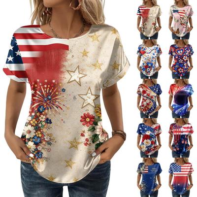 Top Casual Vintage Estampado de Moda para Mujer