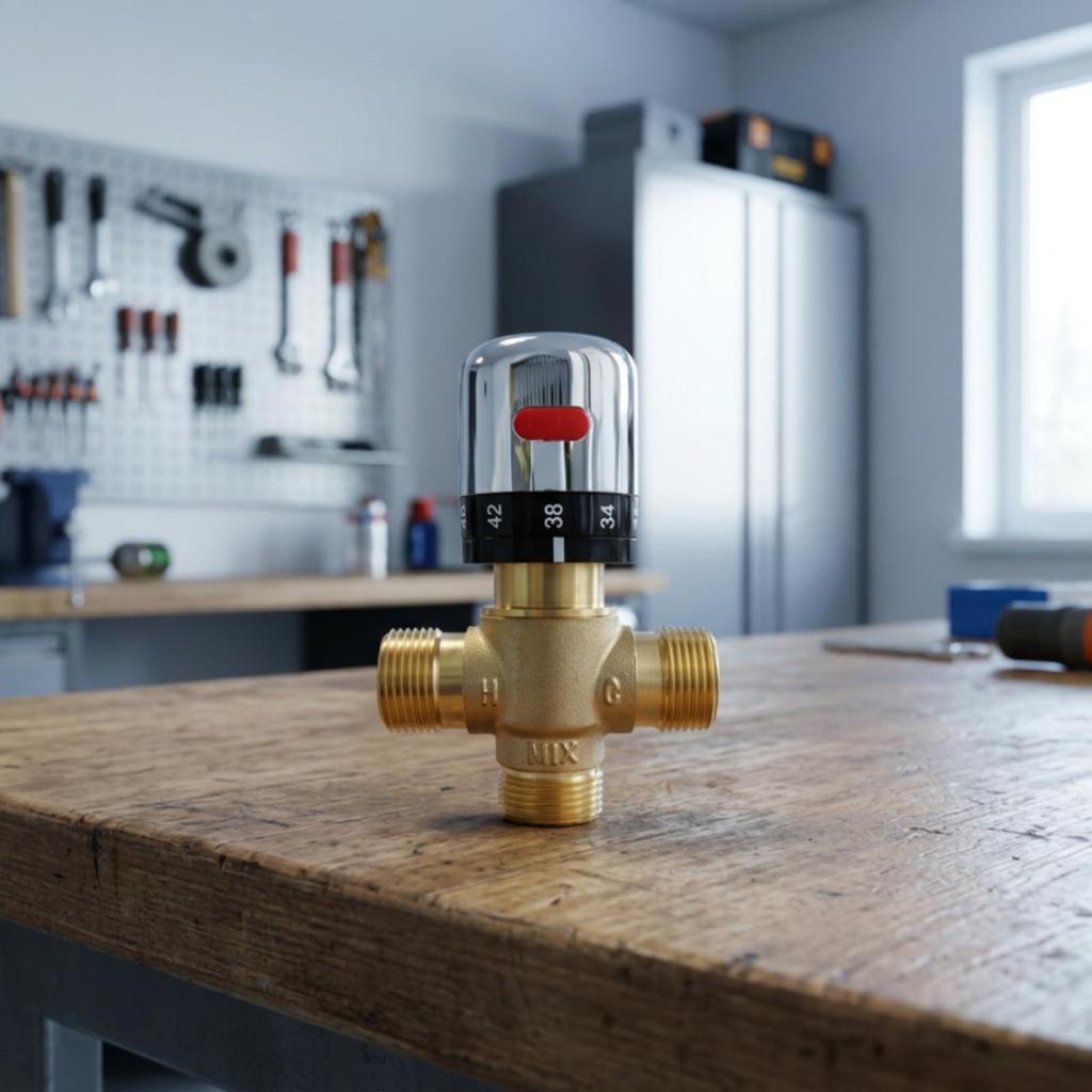 Thermostatic Mixing Faucet | Stable Temperature Control, Polished Chrome Cap,