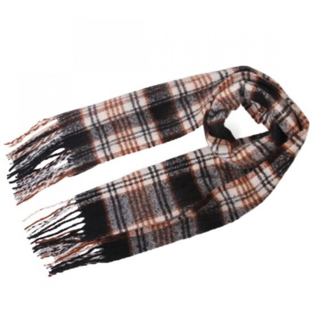New Arrivals Open Run Check Muffler Tassel Big Size Suit Winter Scarf