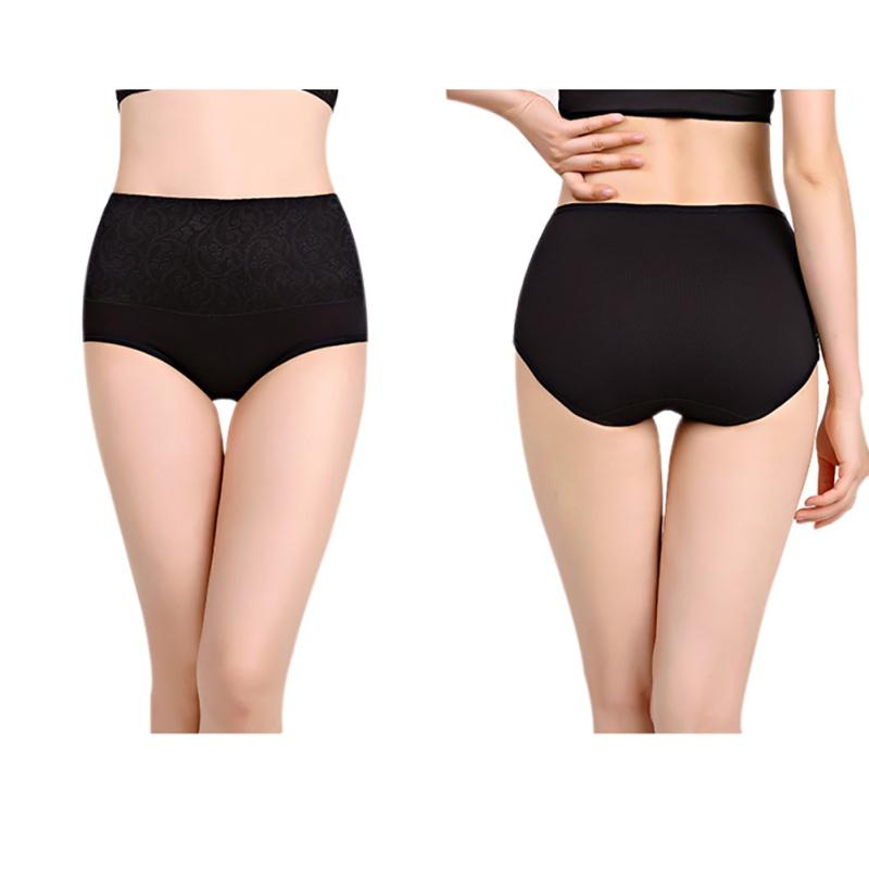 Women High Waist Tummy Control Cotton Briefs