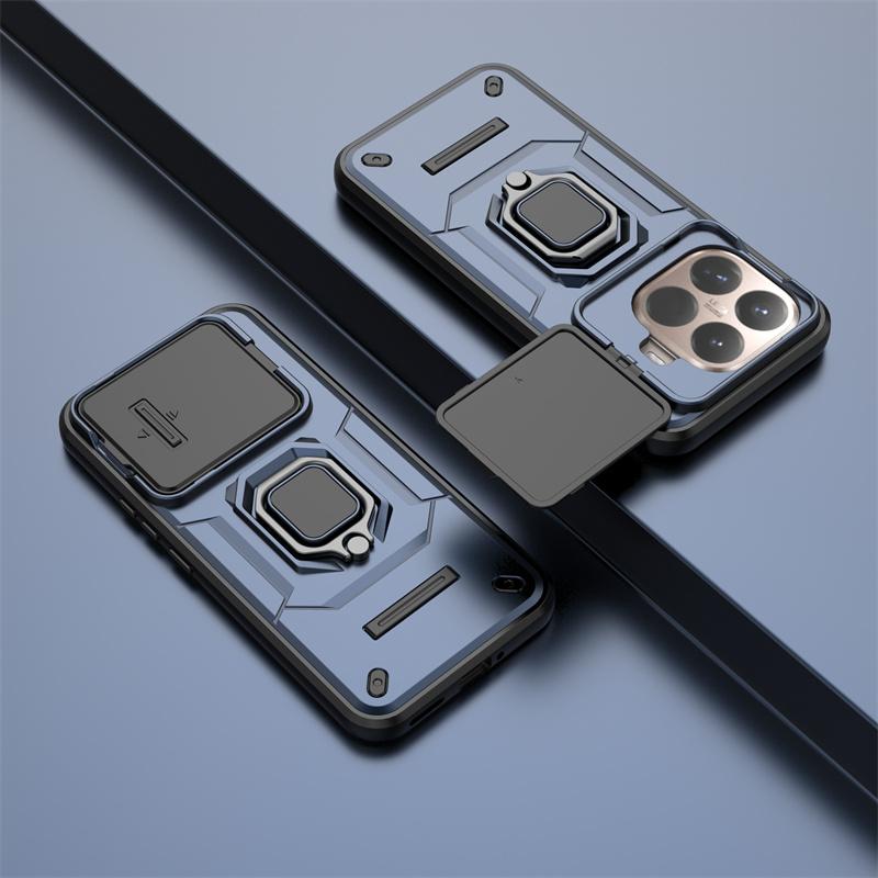 Military Armor Shockproof Slide Lens Protect Cover Fundas For Xiaomi 15T 14T 14 Ultra 13T Pro Case Magnet Car Holder Ring Coque