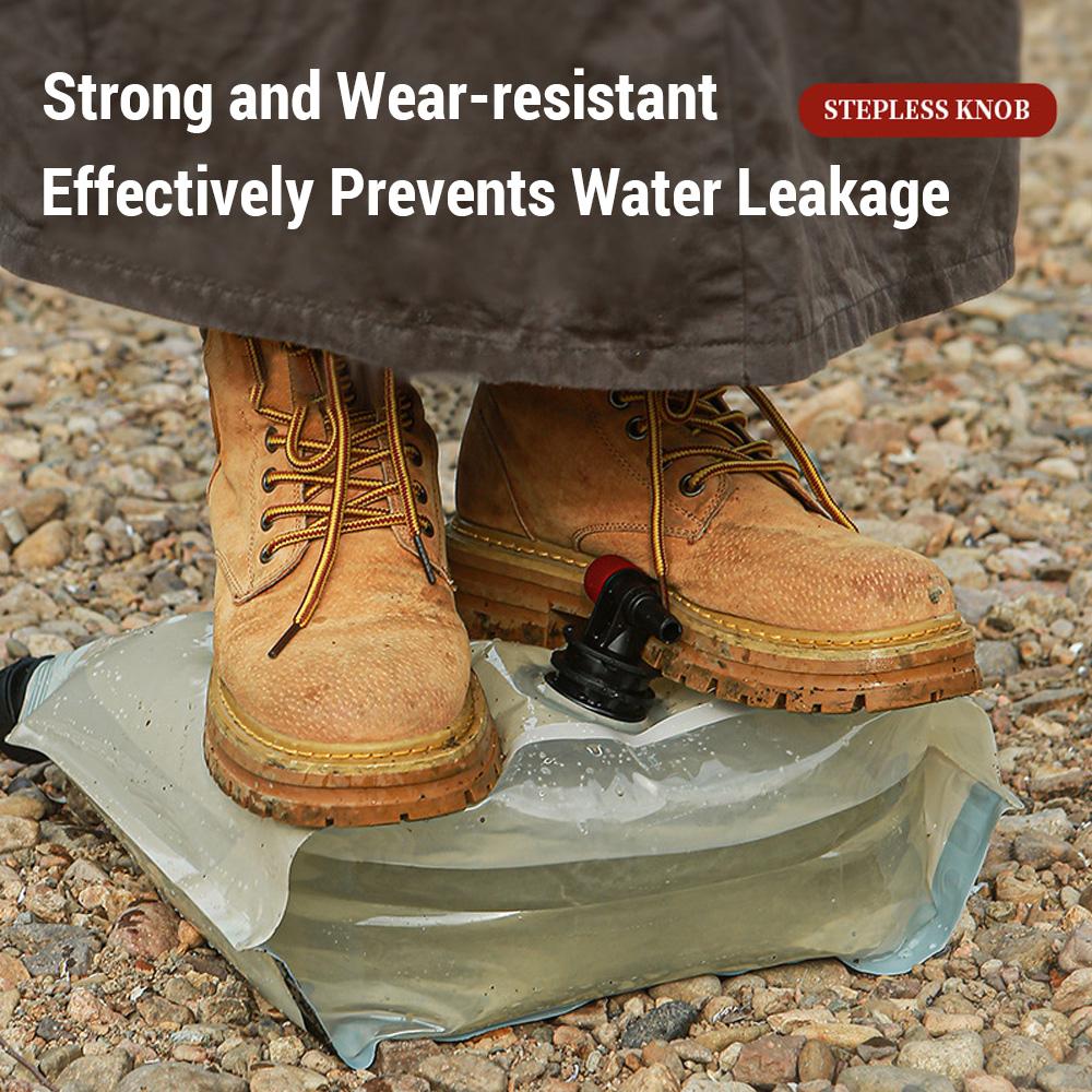 9L Collapsible Water Container Bag with Spigot Folding Water Jug for Camping Hiking