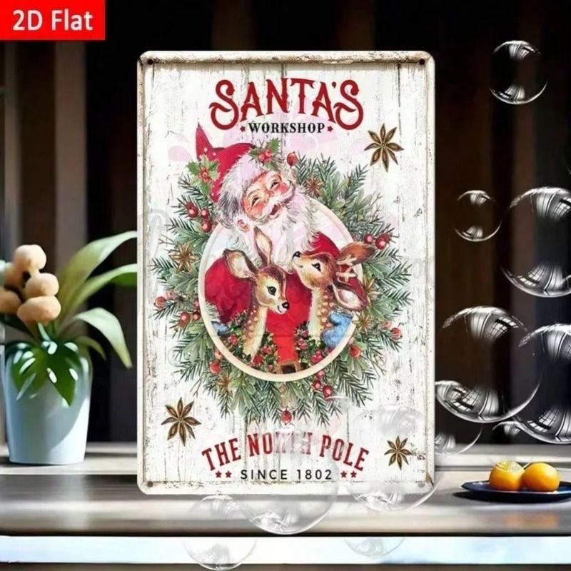 Retro Metal Wall Art Decor for Living Room, 20x30 cm