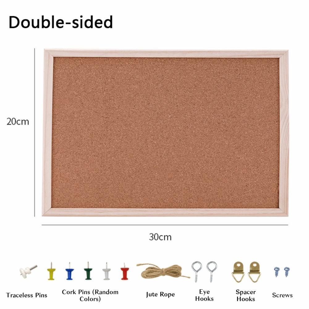 Wood Cork Display Panel Soft Memo Bulletin Board Home Decor Letter Message Boards