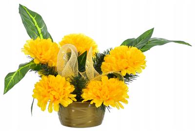 Decoration Flower Arrangement For Grave Cemetery Artificial Flowers In A Pot