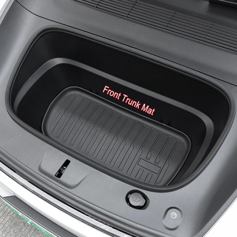 All Weather Cargo Liners for 2025 2026 Tesla Model Y Juniper Model 3 Trunk Mat Front and Rear Frunk Trunk Tray Mats Accessories