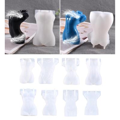 Stampi per Candele Durevoli in Silicone Stampo Trasparente per Sapone Stampo per Arti Fai-da-te Stampaggio