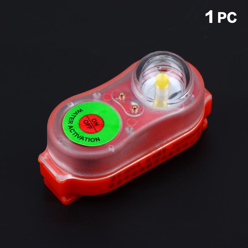 Led Seawater Activated Life Jacket Light Self Lighting Safety Vest Accessory Waterproof Plastic For Adult Survival Gear