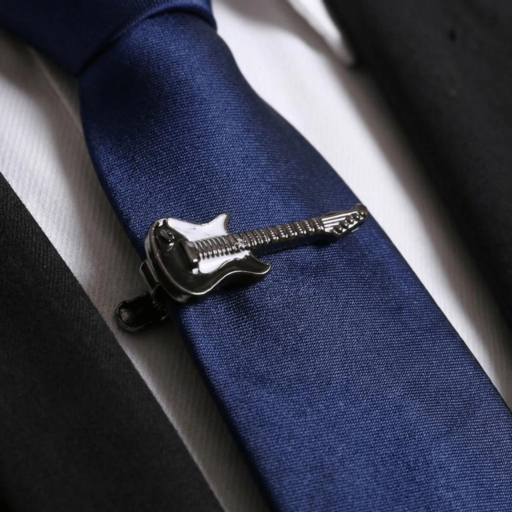 Instrument Music SeriesTie Pin Punk Necktie Buckle Fashion Guitar Tie Clip Concert