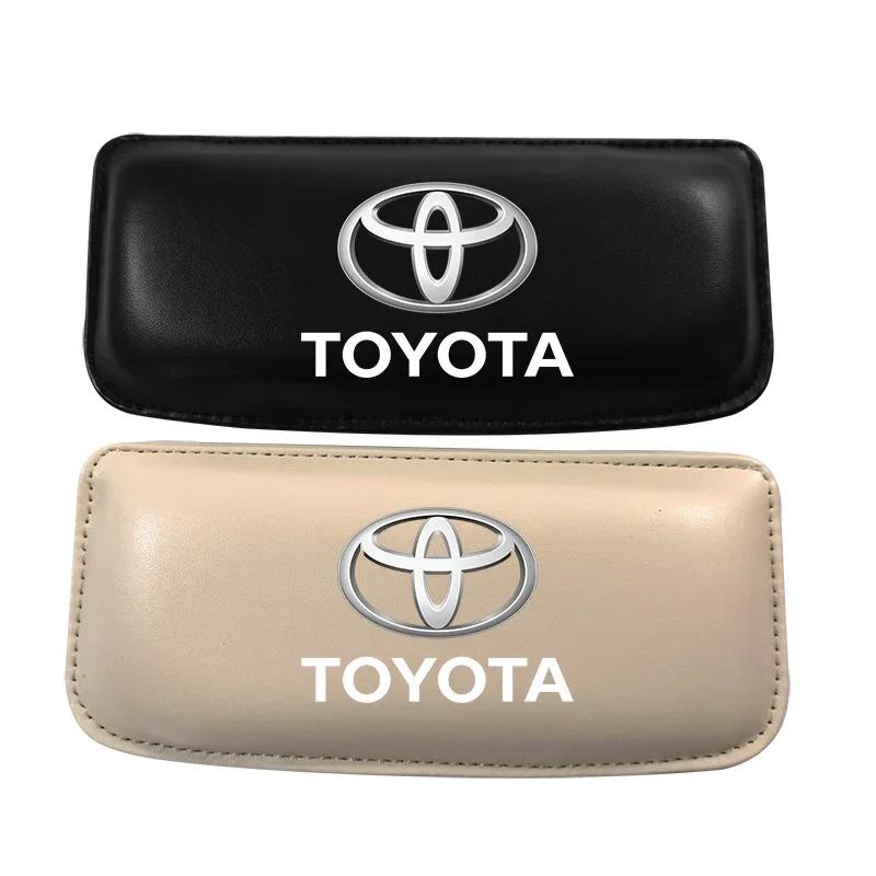 Leather Knee Pad Car Interior Pillow Comfortable Elastic Cushion for Toyota GR RAV4 Prius CHR Camry TRD GT86 Corolla Yaris Auris