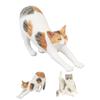 Realistic Cat Figurine Educational Lifelike Cute Simulated Cat Model Toy for Children Room Desk