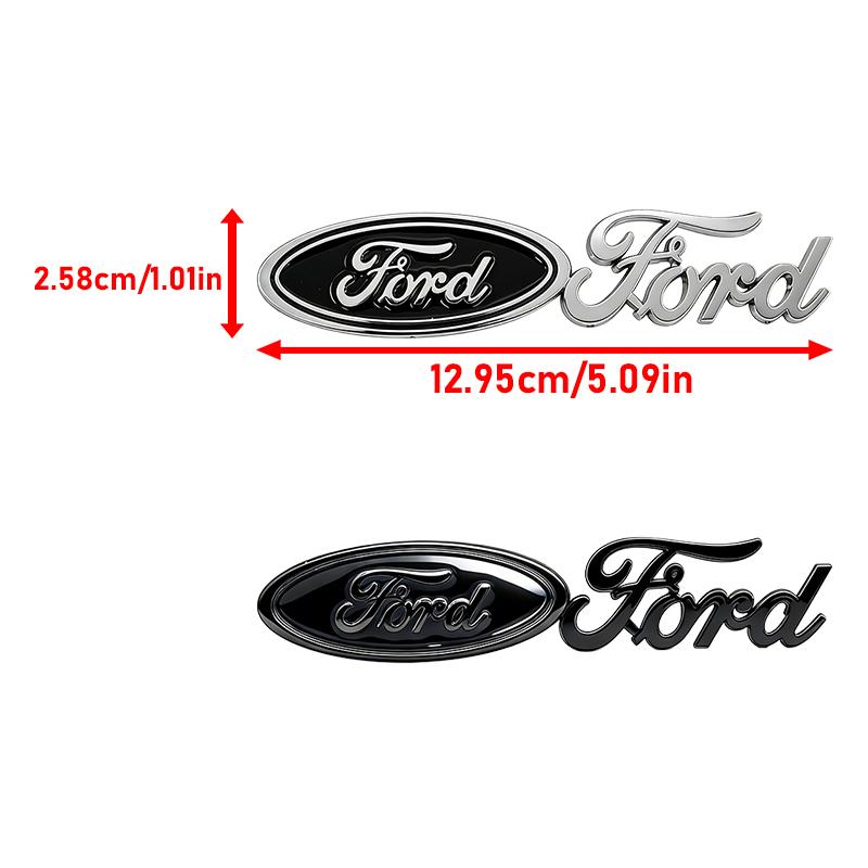 hrkqj5 Car Rear Trunk Letter ABS Stickers Auto Body Emblem Decal For Ford Focus Mondeo Edge Ecosport Ranger Fiesta Fusion Kuga Mustang