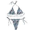 Women Sexy Print Bandage Swimsuit 2 Piece Bathing Suit Bikini Set Split Swimsuit