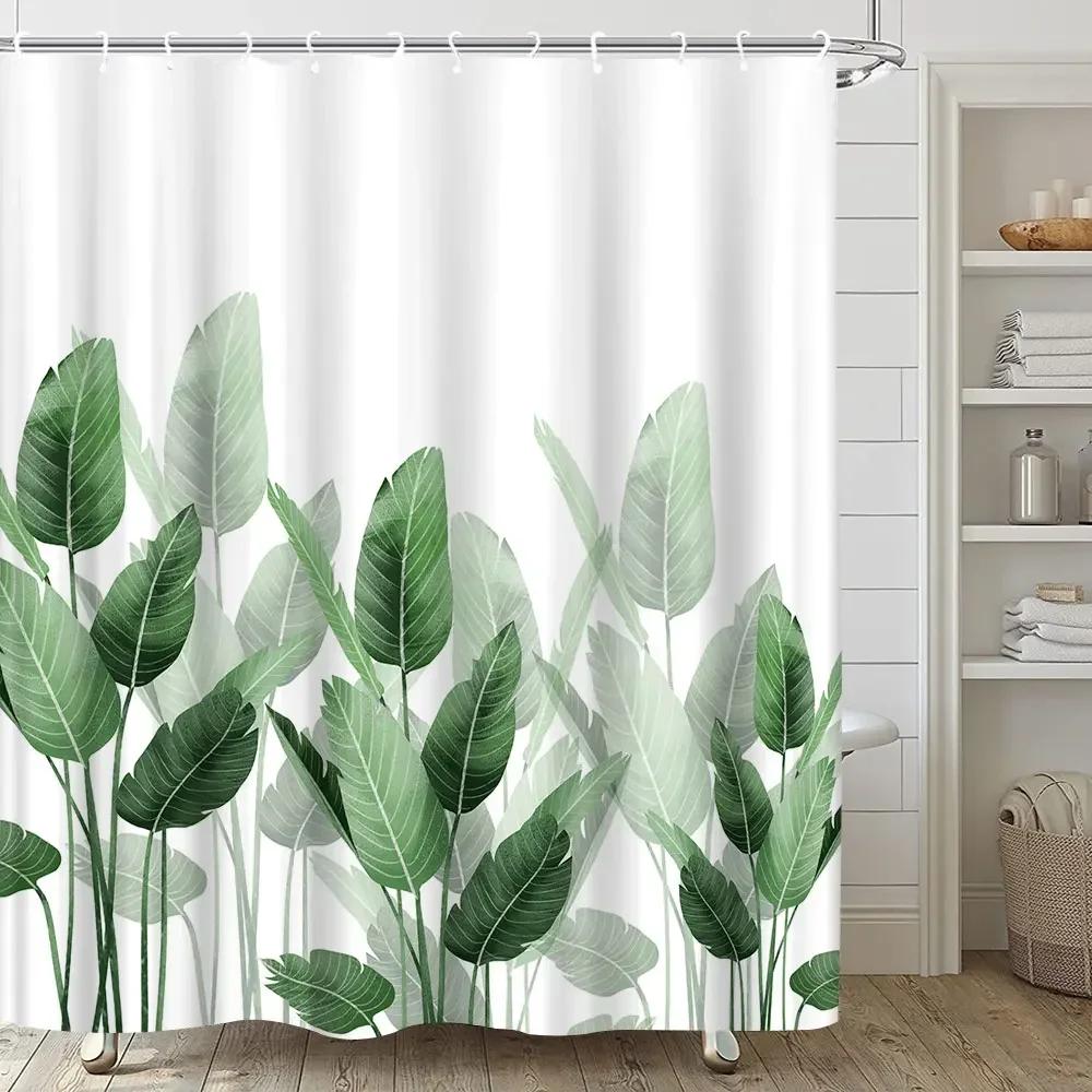 

Hummingbird Floral Shower Curtain Watercolor Bird Flower Home Bathroom Decor Polyester Fabric Bathroom Curtain Set Hook Washable W60H190(CM)-1 Pcs