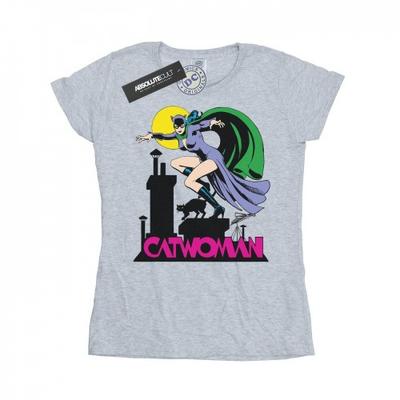 Womens/Ladies Catwoman Text Logo Cotton T-Shirt