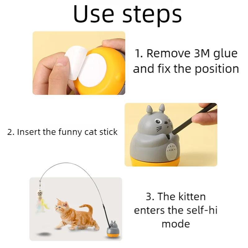 Cat Toys interactive Sucker Feather with Bell Cat Stick Toy for Kitten Playing Teaser Wand Toy Cat Supplies