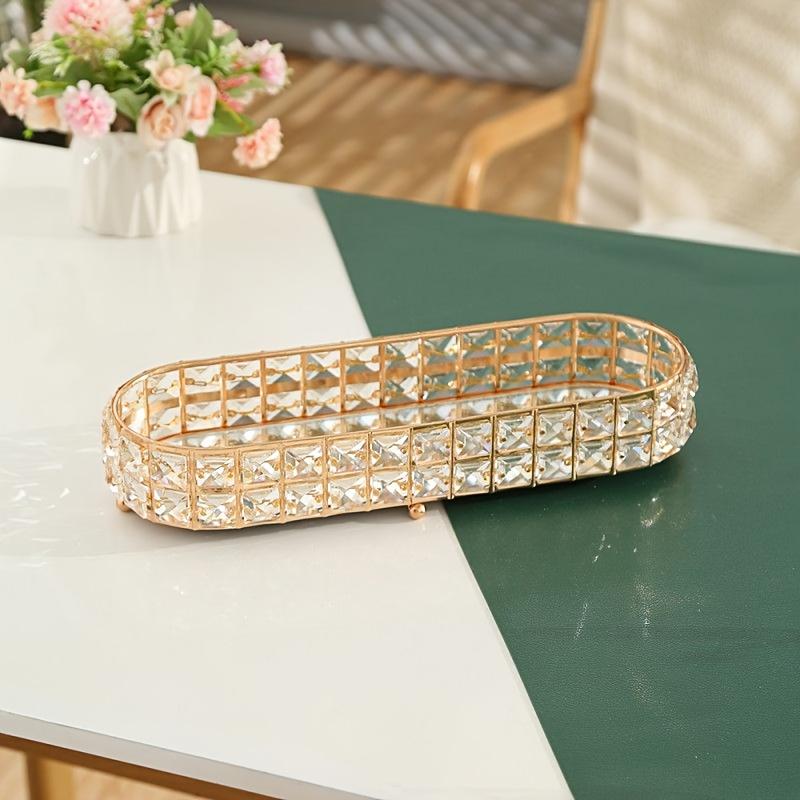 [Elegante Kristallstatue] Elegante Kristall-Metallstatue in Fruchtform (1 Stück) | Apfel-, Birnen-, Ananas-Designs mit goldenen Akzenten - Vielseitiges Dekorationsornament