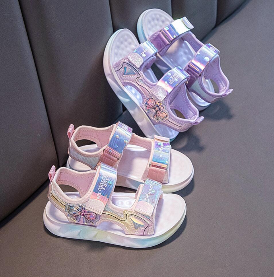 Fashion Fashion Girl Sport Sandals Summer Shoes Children Casual Beach Shoe Comfortable Soft Sole Shoes Light Non-slip Princess Sandalias