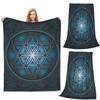 Seed Of Life With Gradients And Resonant Background Blanket Fleece Sofa Throw Blanket Portable for Bedding Throws Bedspread