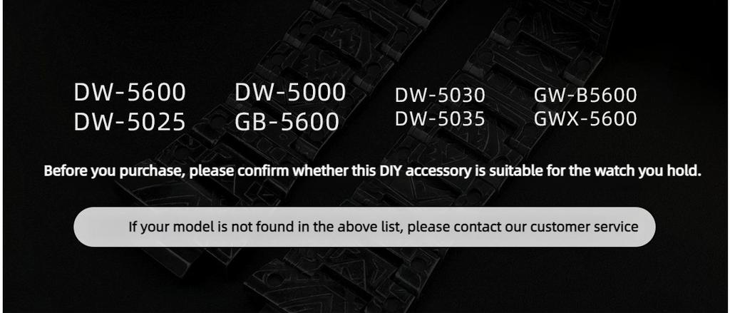 DW5600 Mod Kit Modified Retro pattern Stainless Steel Watch case strap For Casio G-SHOCK DW-5600 GW-5600 Watch Indian style Men
