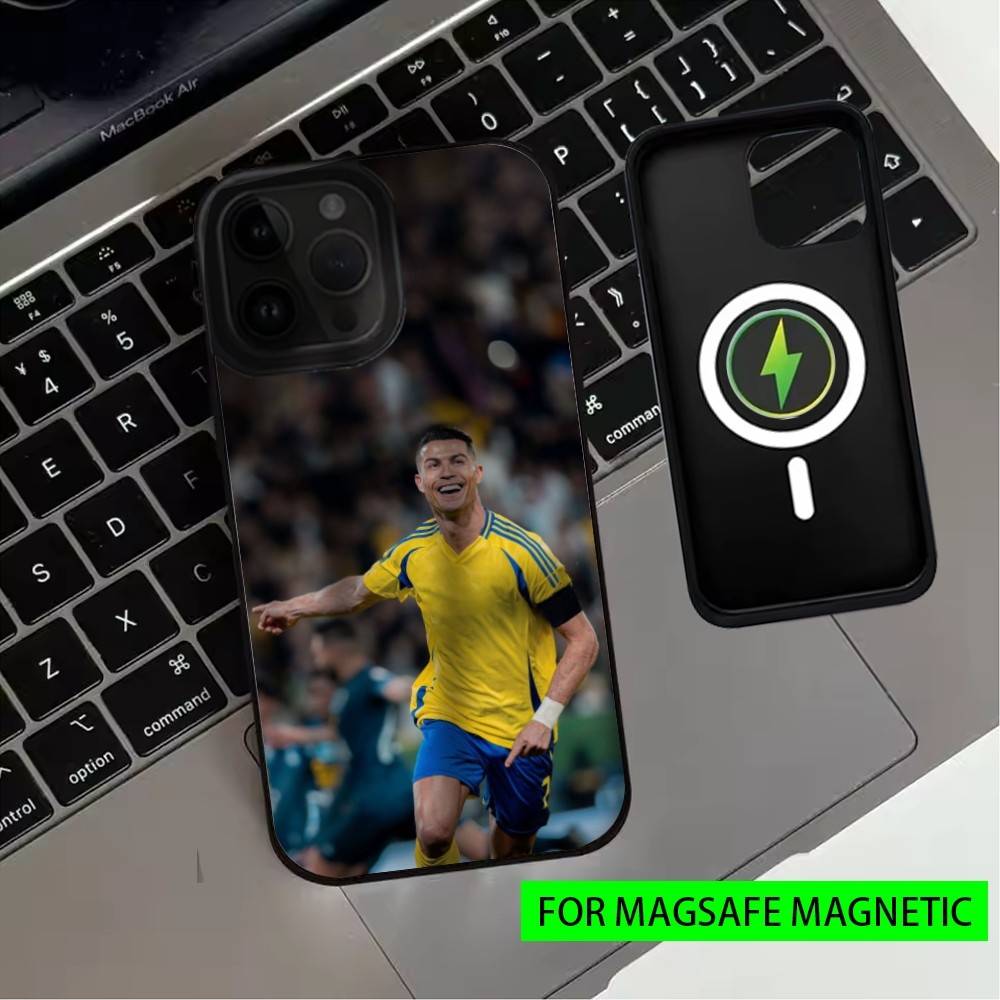 Footballstar R-Ronaldo Cool CR7 Phone Case For iPhone17,16,15,14,13,12,11 Plus,Pro Max Magnetic For Magsafe Wireless Charging
