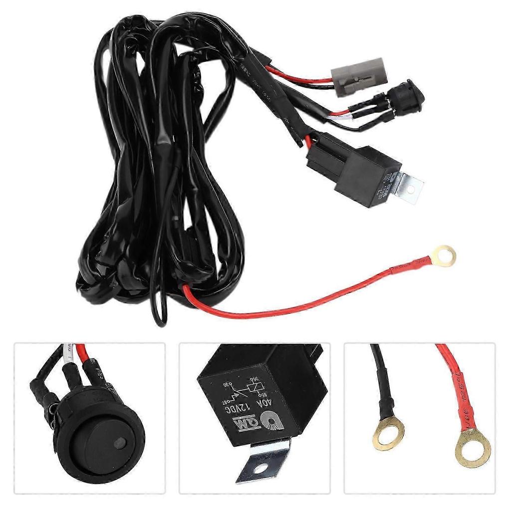 40A 12V Wiring Harness LED Spot Light Modification DT Interface Replacement for Jeep
