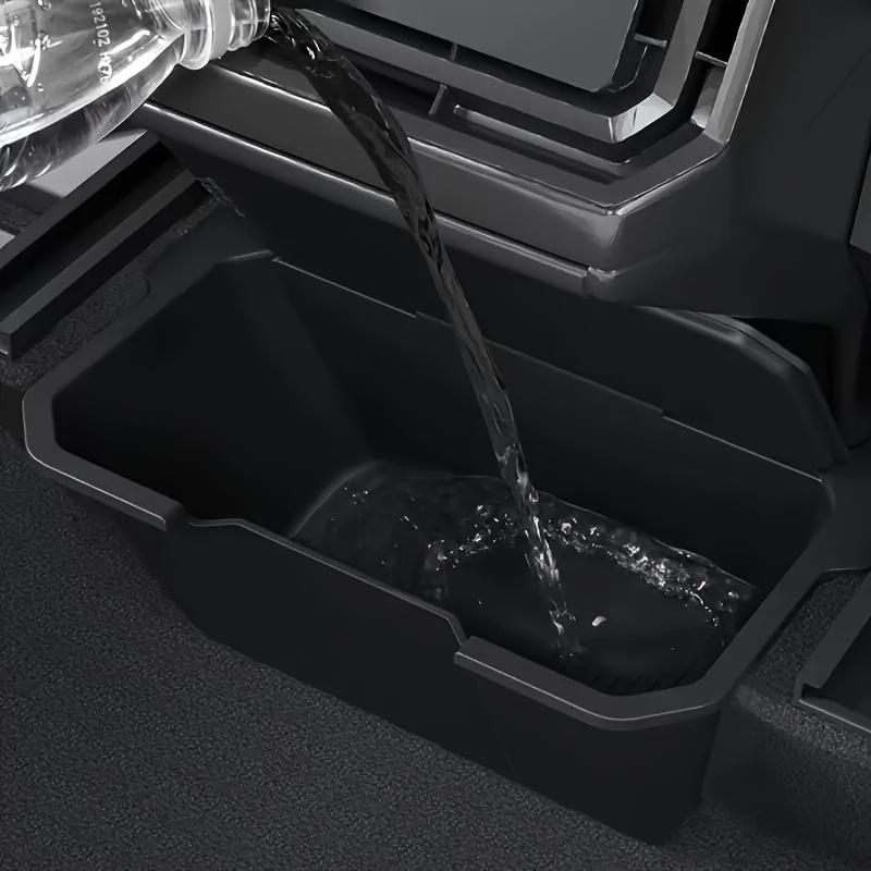 Rear Seat Storage Box For Tesla Cybertruck  Rear Floor Storage Box Organizer With Cover Storage Car Interior Accessories