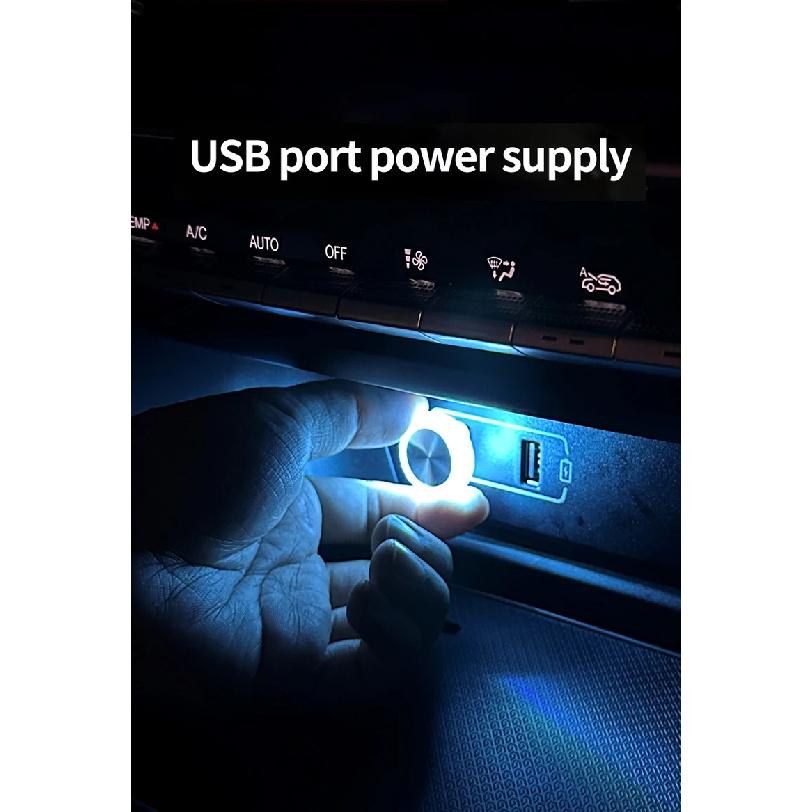 Car USB Ambient Lights Portable Mini LED Atmosphere Lamps Interior Decorative lights for car and Computer, Environment Lighting