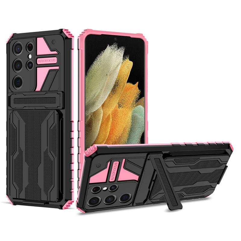 Suitable for Samsung S23 Ultra Creative Card Bag Holder Note20 King Kong Card Bag Anti Fall Mobile Phone Case