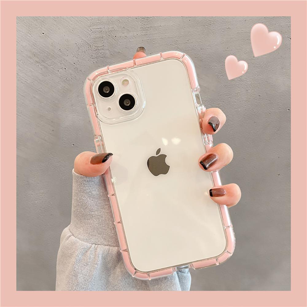 

Plain Color Luminous for iPhone 13 12 11 14 15 16 Pro Max XS Case Full Protect Camera Transparent Soft Shockproof Bumper Cover For iPhone 16Pro Max