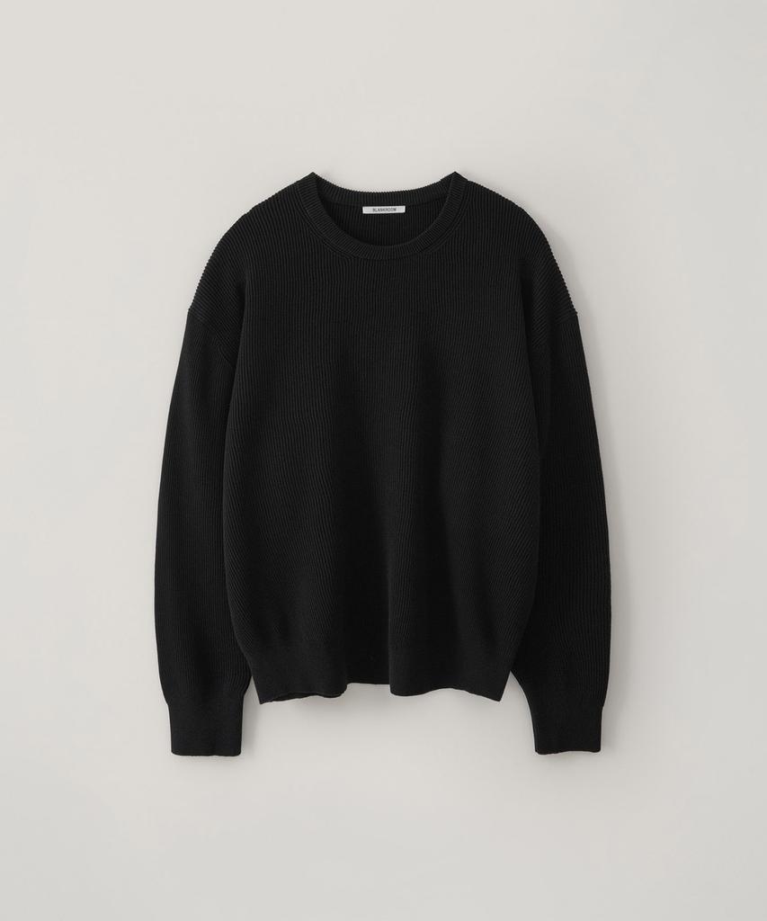 BLANKROOM All-Weather Crew Knit_Black