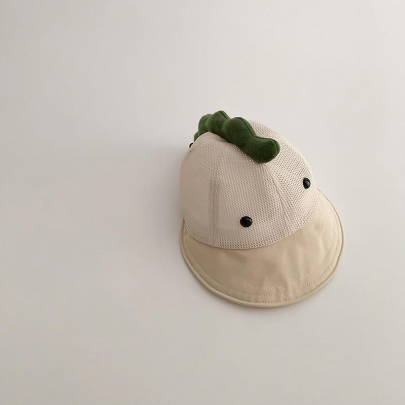 Dinosaur Toddler Sun Hat With Large Brim And Adjustable Fit For Kids Outdoor хаки