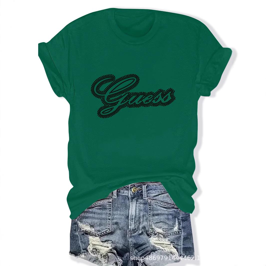 

Women s Cross-Border Fashion Round Neck T-Shirt Extra Extra Large рожевий