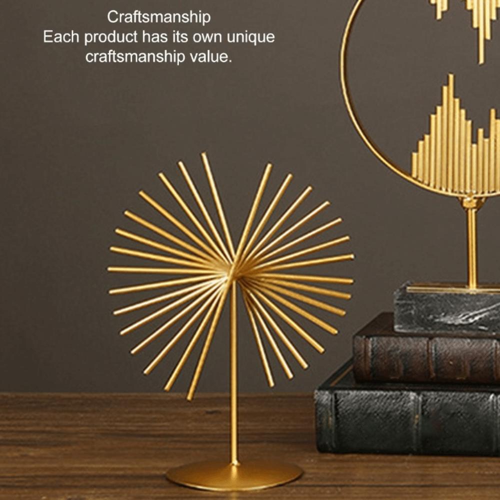 Distinct Surface Texture Metal Tabletop Decorative Statue Office Desktop Ornament