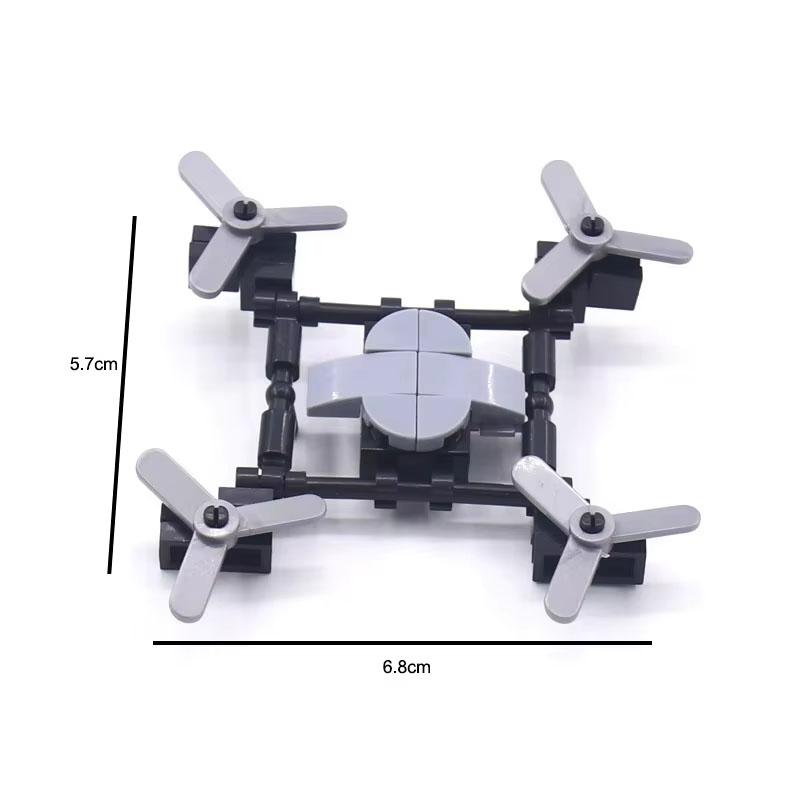 WW2 Military Scene Accessories Building Blocks Machine Gun Rifle Robot Wolf UAV MOC Bricks Toy