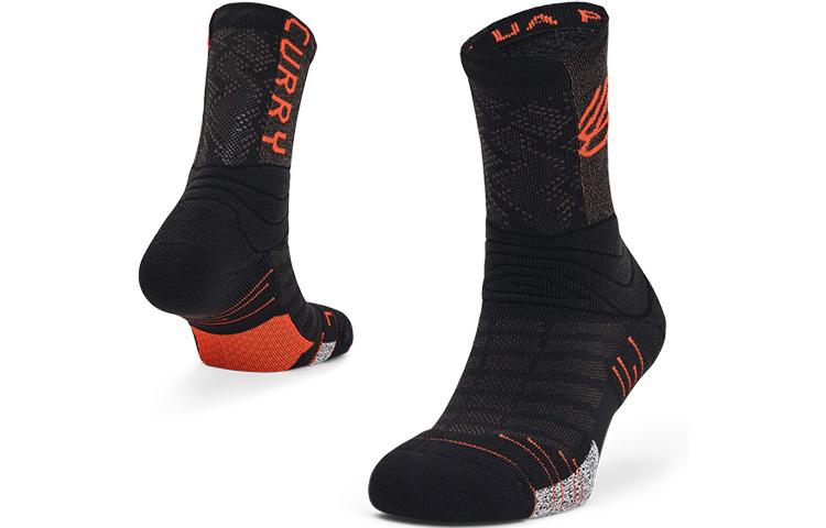 Носки Under Armour до колена, унисекс, черные, для пары 1358779-002 L