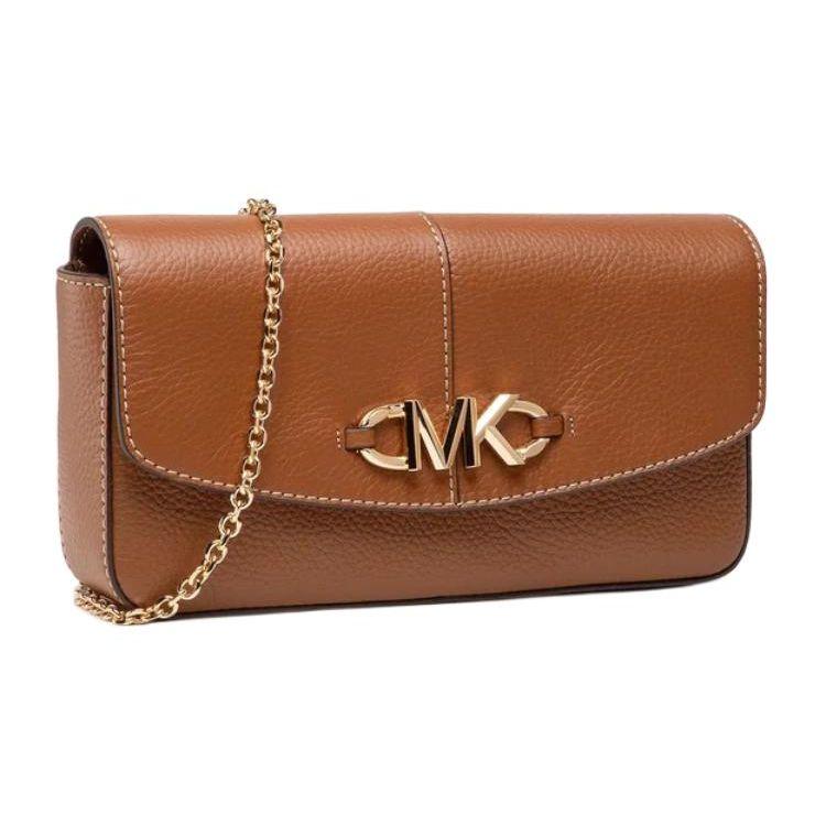Michael Kors Classic Leather Solid Color Clutch Bag Women Shoulder Bag Brown 30T1GZYC3L-LUGGAGE