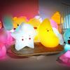 New Cartoon Light Silicone Cloud Night Light Ins Style Shell Moon Star Lamp Led Night Lights for Kids Baby Bedroom Birthday Party Gifts