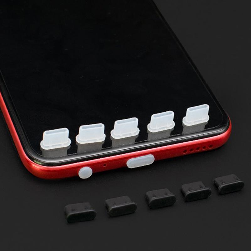 10Pcs Type-C Dust Plug Usb Charging Port Protector Silicone Cover For Phone Accessories