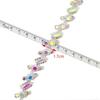 DIY 90cm Rhinestone Chain Shiny Crystal Trim Accessories for Shoes Clothing Sew