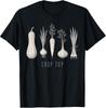 Funny Gardening Pun Crop Top with Vegetable Art Design