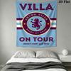 Aston Villa logo Wall Hanging Printed Fabric Blanket Decorative Tapestries for Bedroom Living Room Home Decor