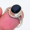 Natural Black Spinel Gemstone 925 Sterling Silver Jewelry Ring Size 7 ZS-1494